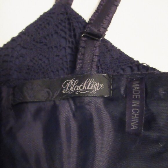 Blacklist Lip Service Lace Crochet Corset Lacing Witchy Goth Rare Top Bustier - Picture 4 of 16